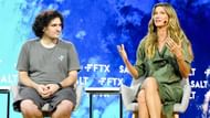 Gisele Bundchen sharing a stage with Bankman-Fried. Credit: New York Post